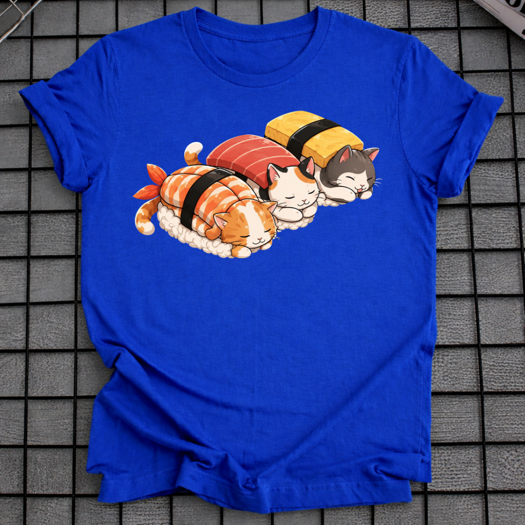 SCHLAFENDE KATZE SUSHI T-SHIRT