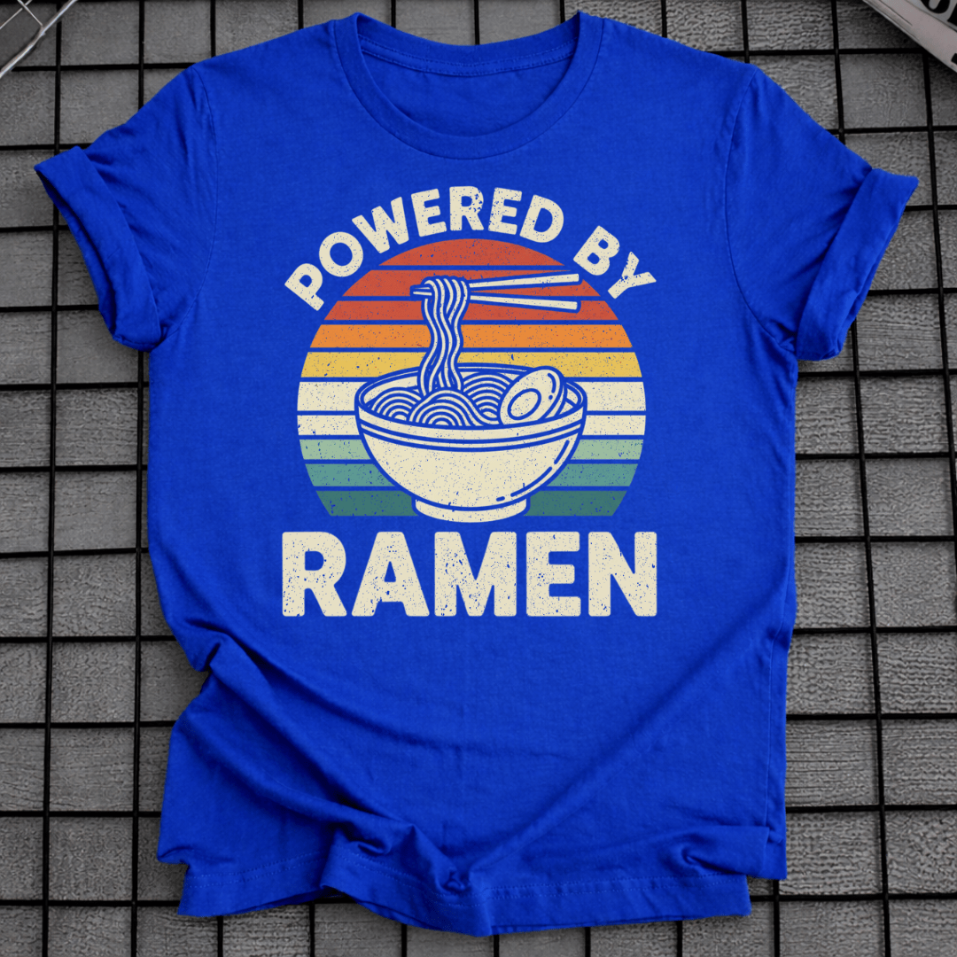 RETRO POWERED BY RAMEN T-SHIRT