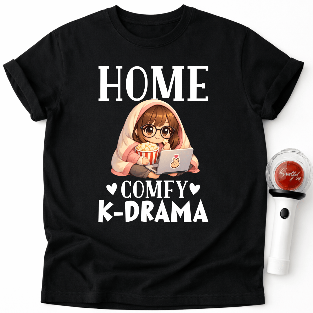 GEMÜTLICHES K-DRAMA T-SHIRT FÜR ZUHAUSE