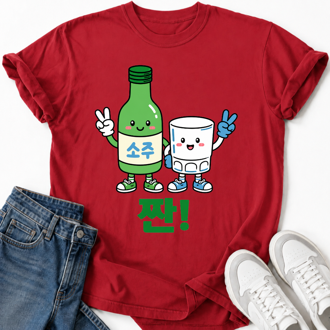SOJU & SHOT GLASS T-SHIRT