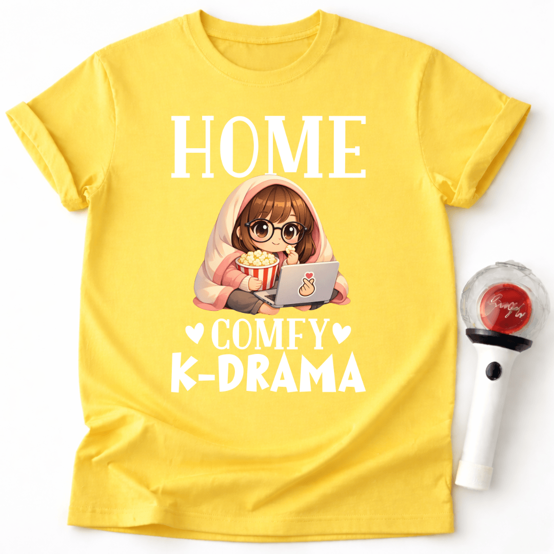 GEMÜTLICHES K-DRAMA T-SHIRT FÜR ZUHAUSE