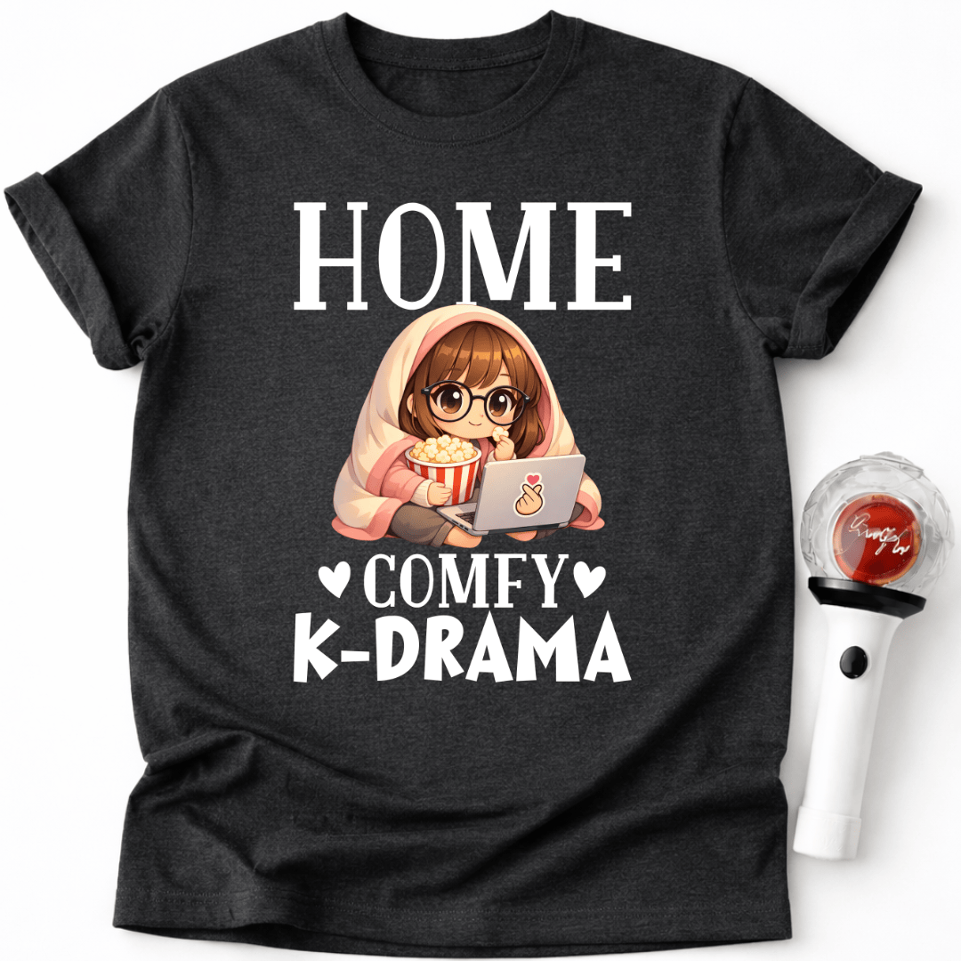 GEMÜTLICHES K-DRAMA T-SHIRT FÜR ZUHAUSE