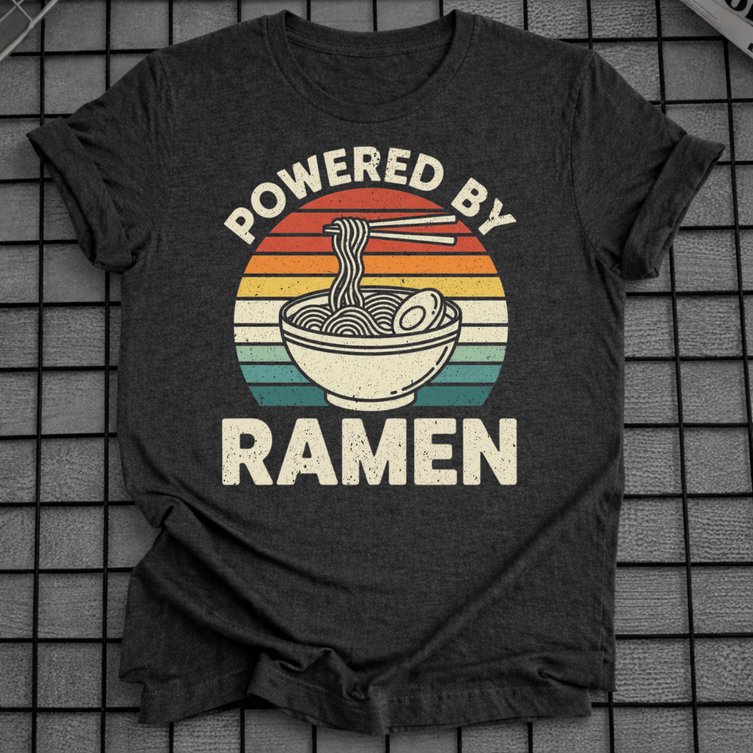 RETRO POWERED BY RAMEN T-SHIRT