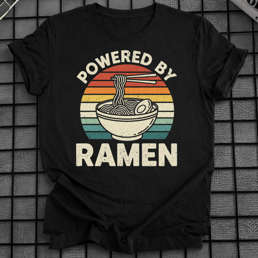RETRO POWERED BY RAMEN T-SHIRT