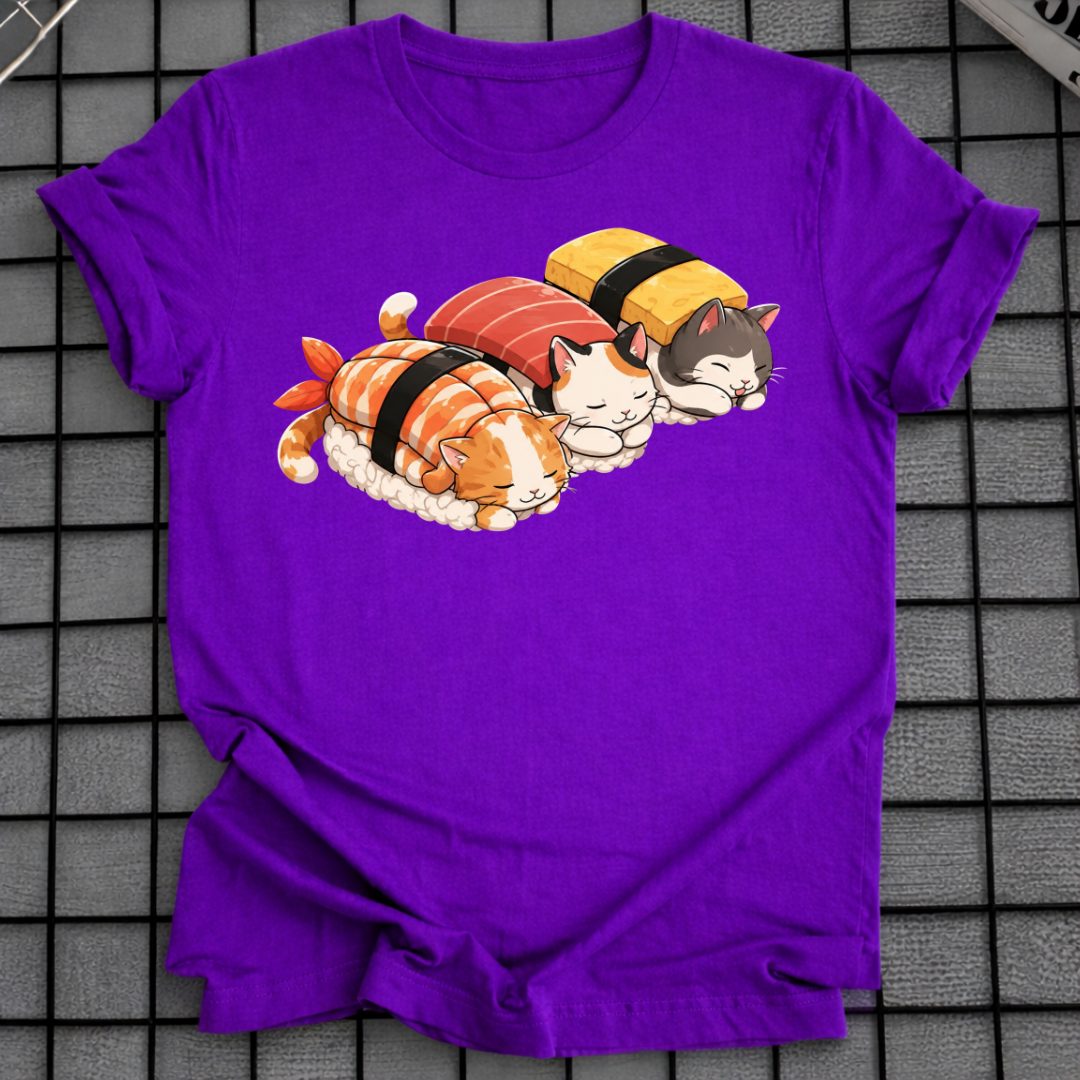 SCHLAFENDE KATZE SUSHI T-SHIRT