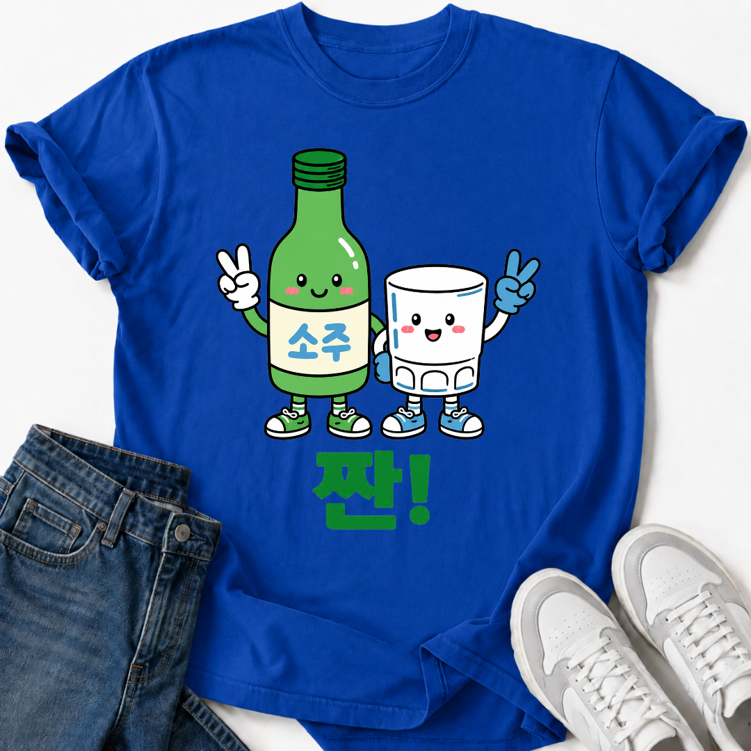SOJU & SHOT GLASS T-SHIRT