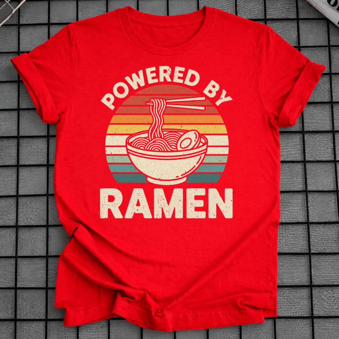RETRO POWERED BY RAMEN T-SHIRT
