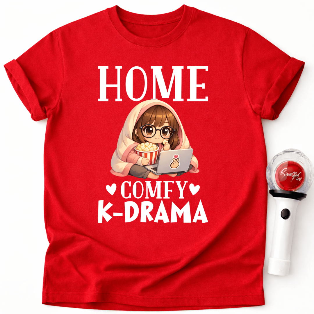 GEMÜTLICHES K-DRAMA T-SHIRT FÜR ZUHAUSE