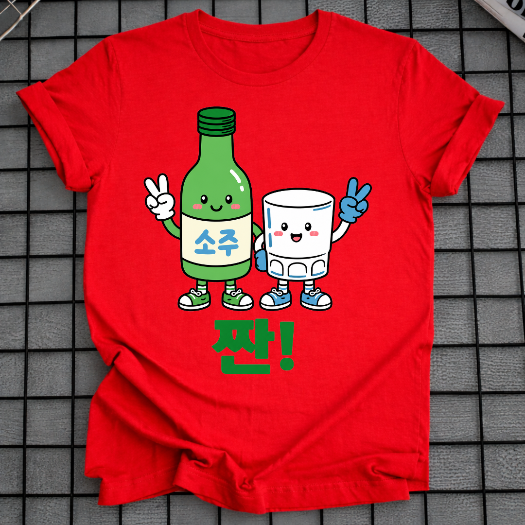 SOJU & SHOT GLASS T-SHIRT