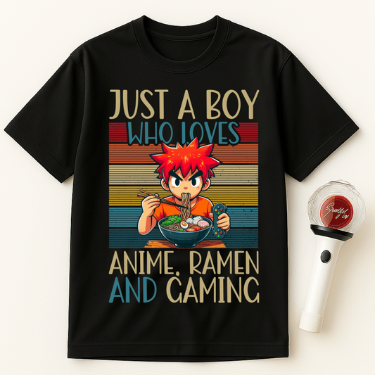 ANIME RAMEN AND GAMING UNISEX T-SHIRT