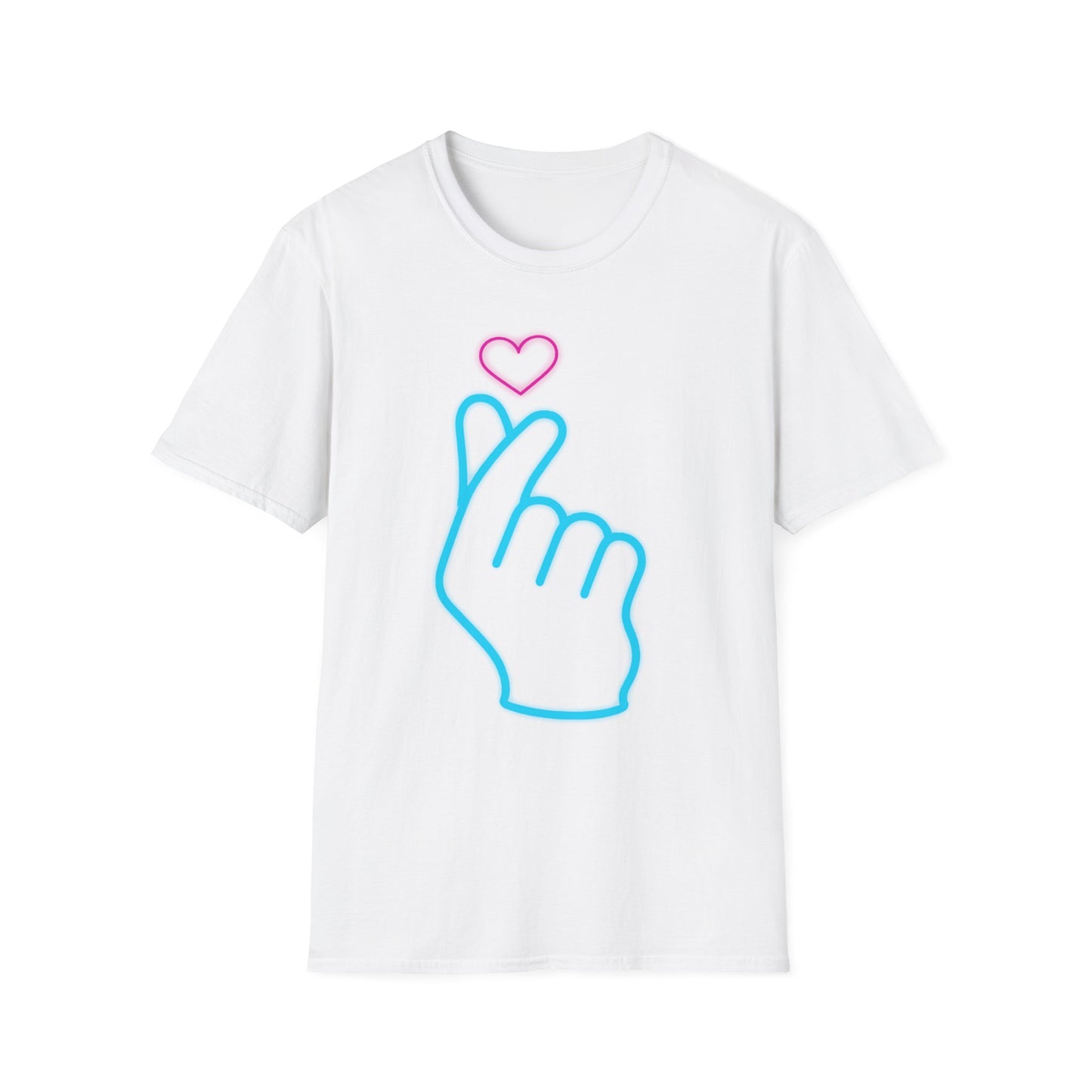 Cute Gesture Graphic T-Shirt, Casual Wear, Gift for Friends, Funny Tee, Birthday Present, Summer Style