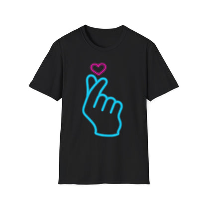 Cute Gesture Graphic T-Shirt, Casual Wear, Gift for Friends, Funny Tee, Birthday Present, Summer Style