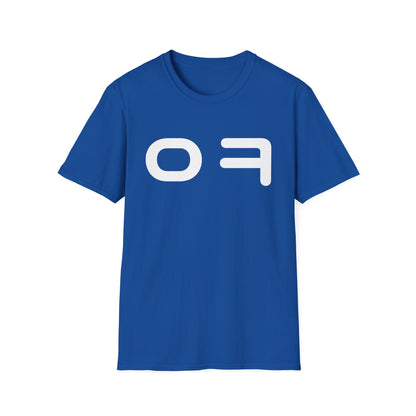 OF Minimalist Graphic T‑Shirt — Bold White Logo Tee