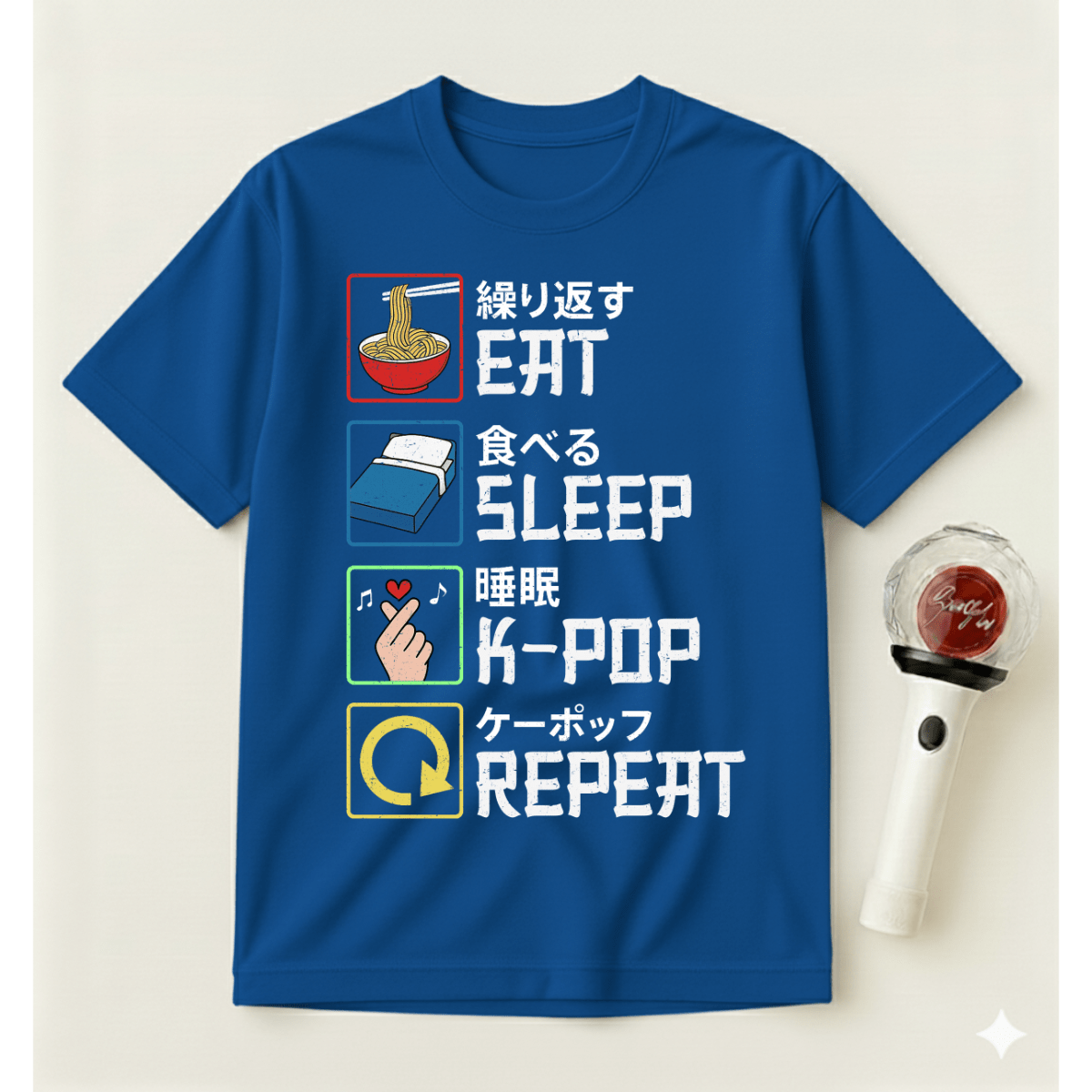 EAT SLEEP K-POP REPEAT T-SHIRT