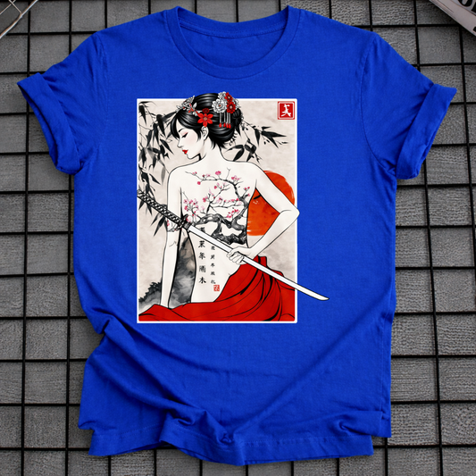 SAMURAI GEISHA ART T-SHIRT