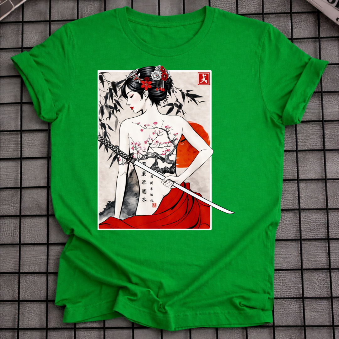 SAMURAI GEISHA ART T-SHIRT