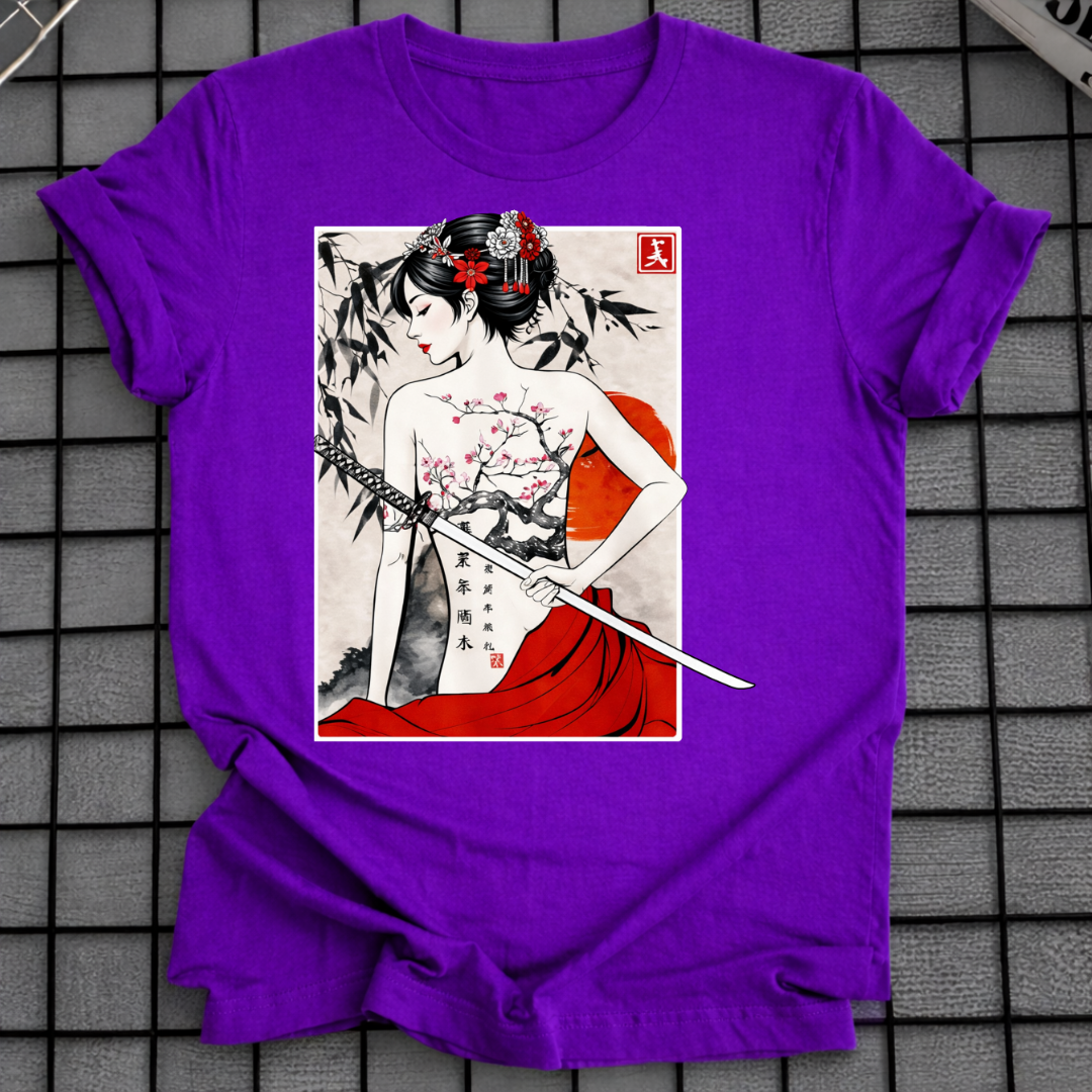 SAMURAI GEISHA ART T-SHIRT