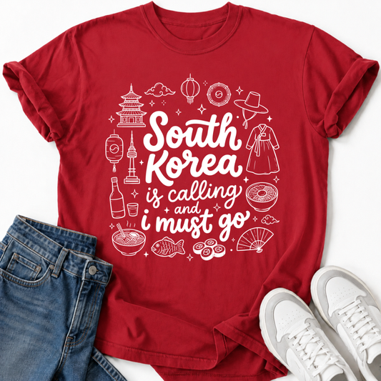 SOUTH KOREA IS CALLING T-SHIRT