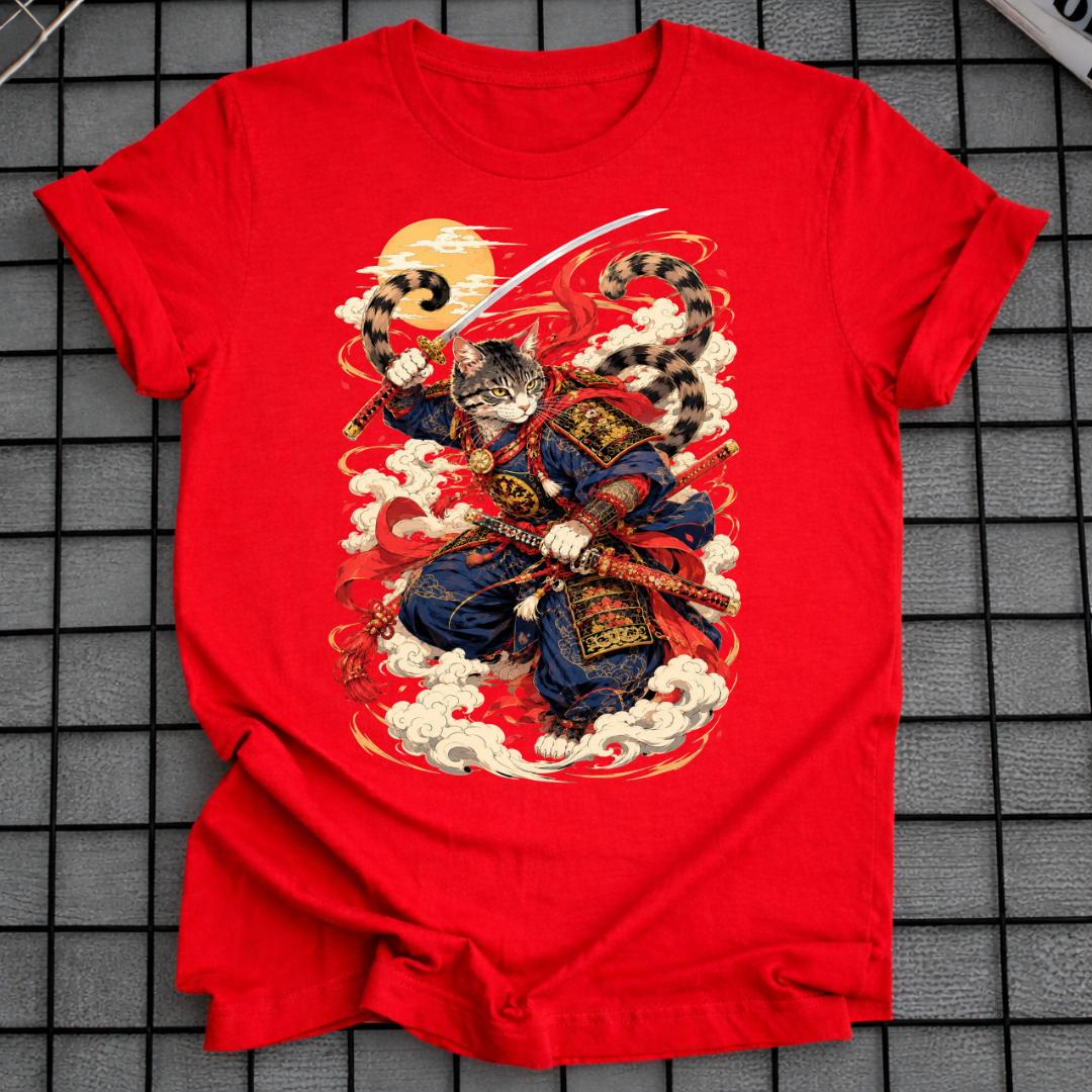CAT SAMURAI T-SHIRT