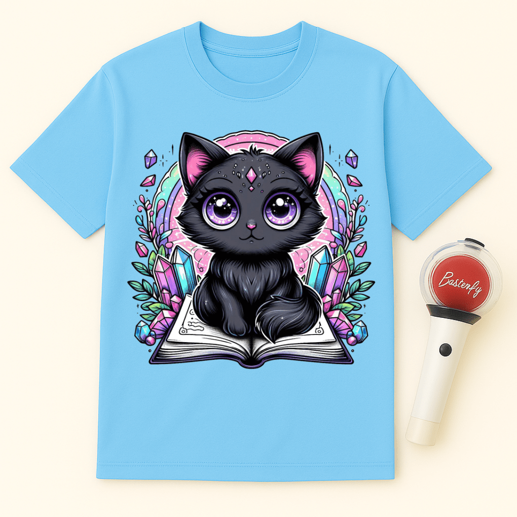 BLACK CAT CRYSTALS UNISEX T-SHIRT