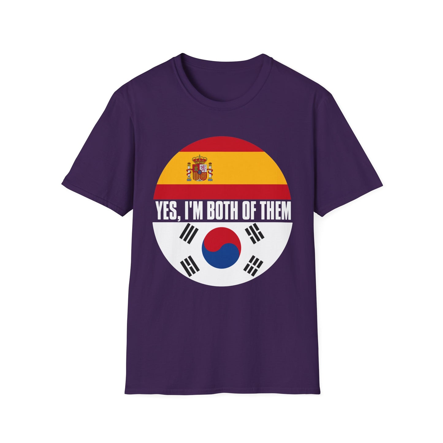 Yes, I'm Both Of Them Spanish Korean Flag T-Shirt