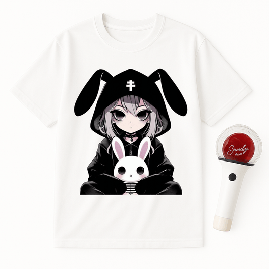 GOTHIC GIRL BUNNY UNISEX T-SHIRT