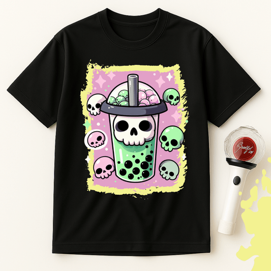 SPOOKY BOBA TEA PASTEL GOTH UNISEX T-SHIRT