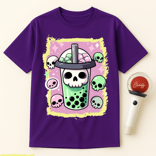 SPOOKY BOBA TEA PASTEL GOTH UNISEX T-SHIRT