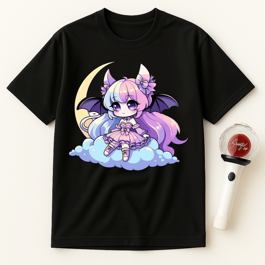 PASTEL GOTH CHIBI BAT GIRL UNISEX T-SHIRT