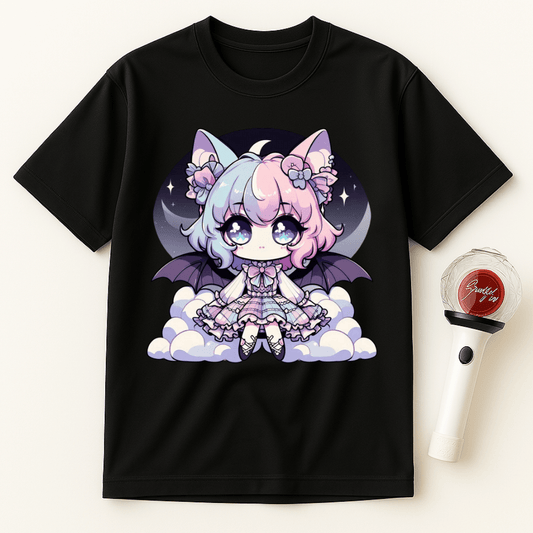 CHIBI BAT GIRL PASTEL GOTH UNISEX T-SHIRT
