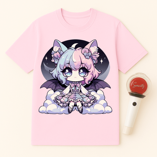 CHIBI BAT GIRL PASTEL GOTH UNISEX T-SHIRT