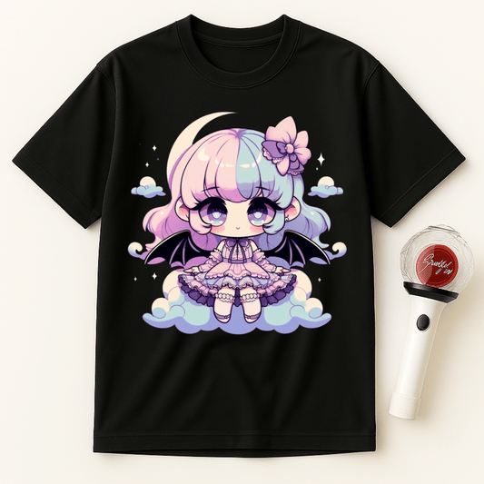 PASTEL GOTH BAT GIRL UNISEX T-SHIRT