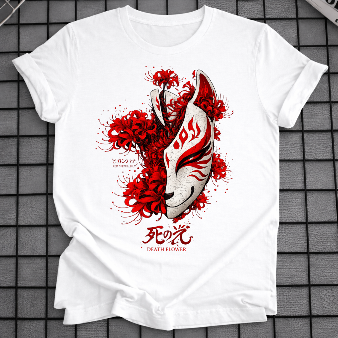 DEATH FLOWER MASK T-SHIRT