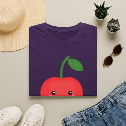 Cherry Cute T-Shirt — Kawaii Cherry Graphic with Korean Text