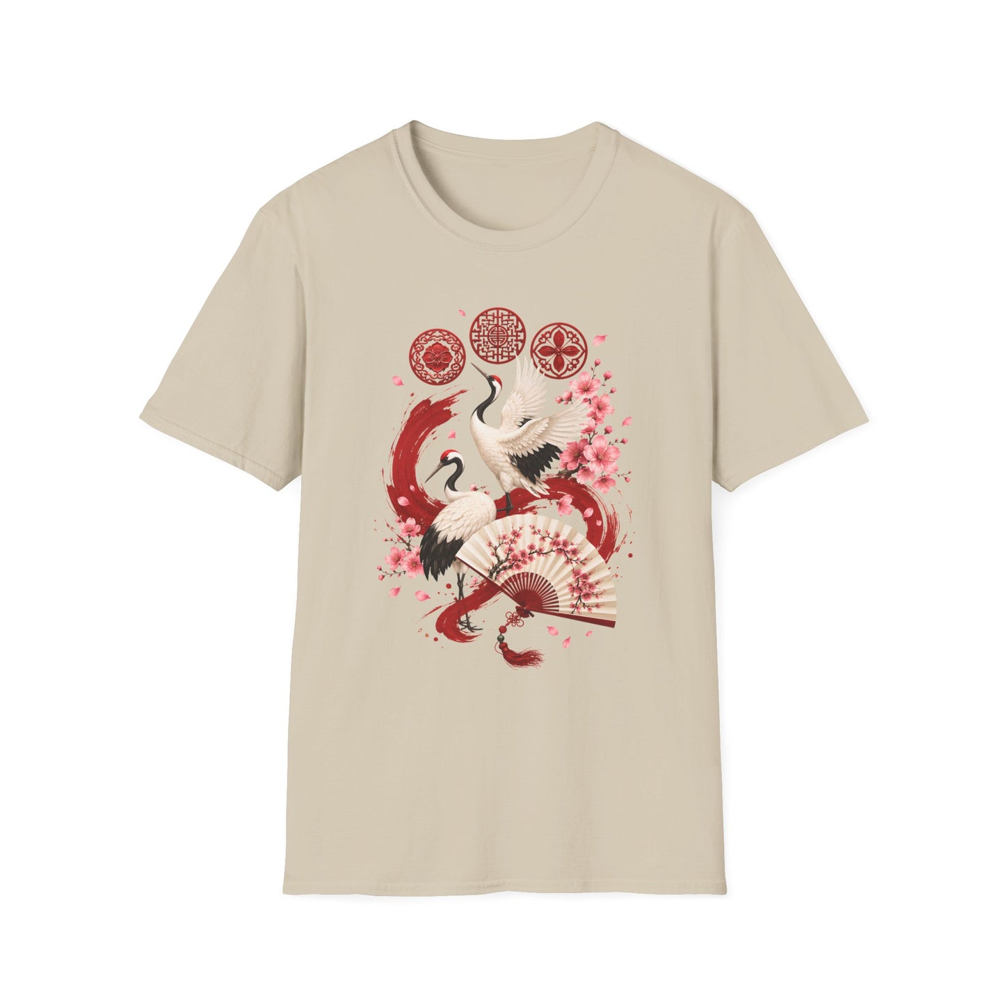 ARIRANG FLORAL CRANE T-SHIRT