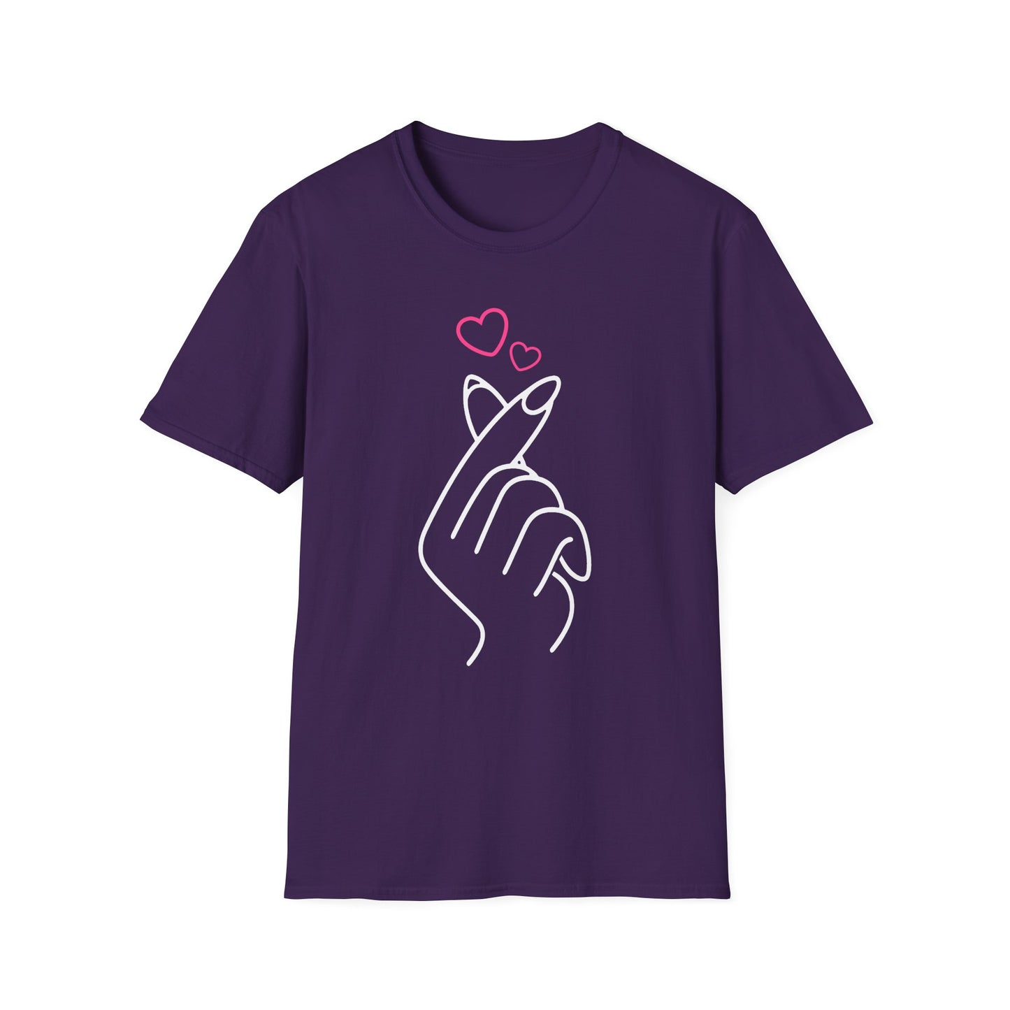 Cute Heart Gesture Unisex T-Shirt - Perfect for Friends, Love, and Everyday Wear