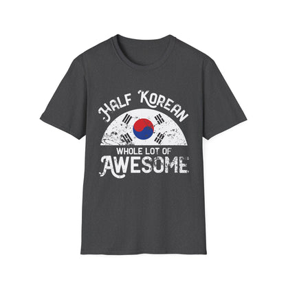 Half Korean T-Shirt — "Whole Lot of Awesome" Korean Flag Tee