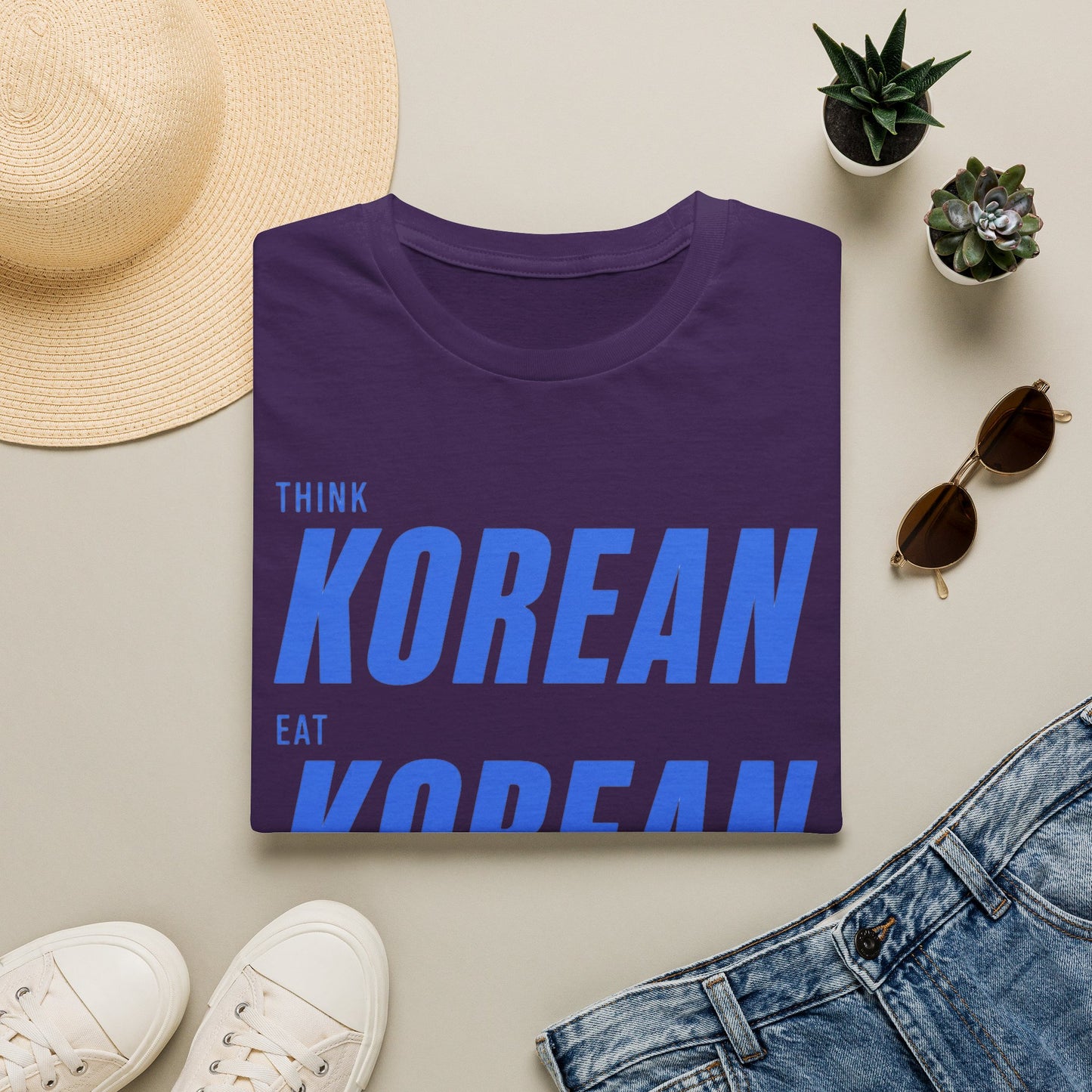 THINK EAT LIVE KOREAN T-SHIRT