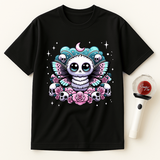 MOTH SKULLS MOON UNISEX T-SHIRT