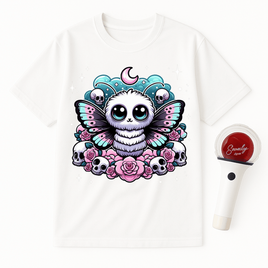 MOTH SKULLS MOON UNISEX T-SHIRT