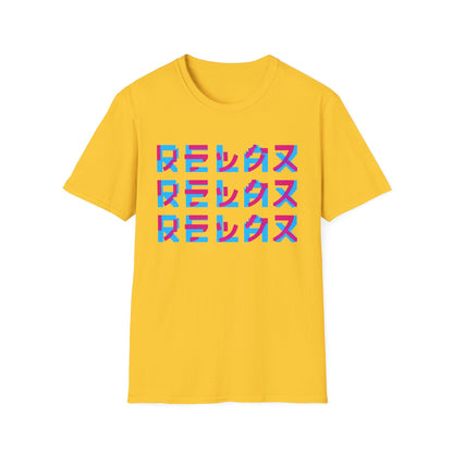 Relax Japanese Graphic T-Shirt — Retro Vaporwave Kanji Tee