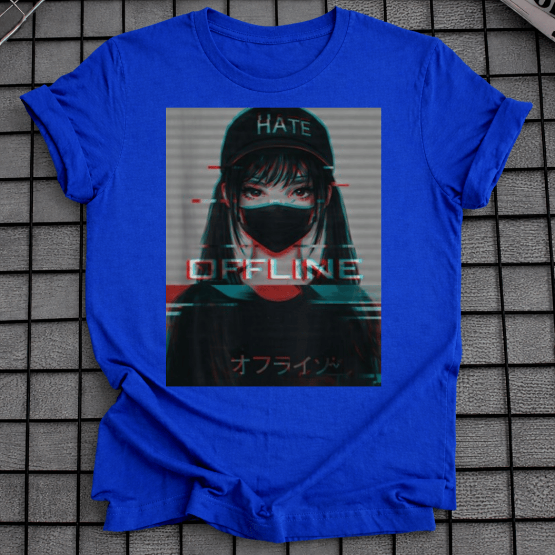 ANIME MASKIERTES MÄDCHEN T-SHIRT