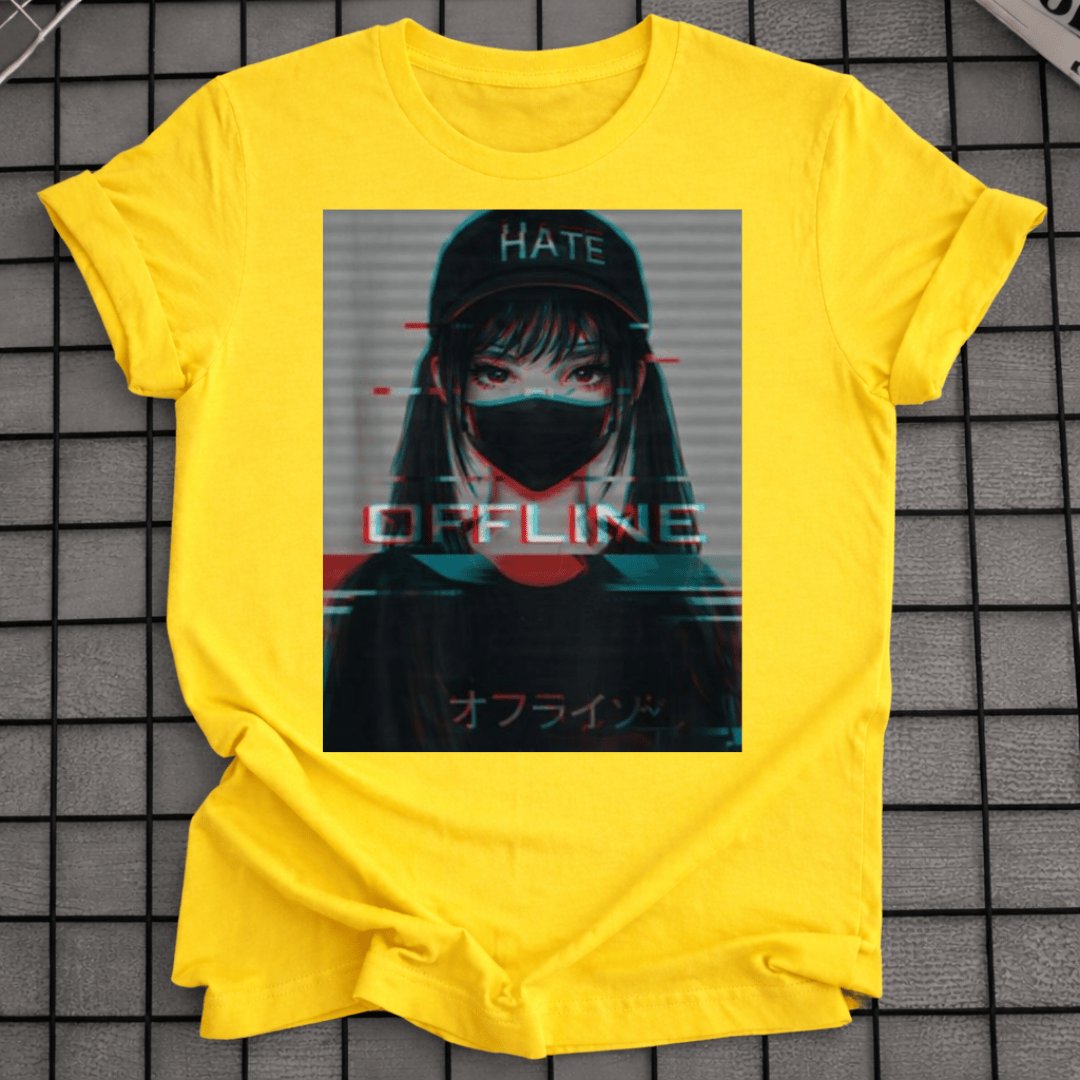 ANIME MASKIERTES MÄDCHEN T-SHIRT