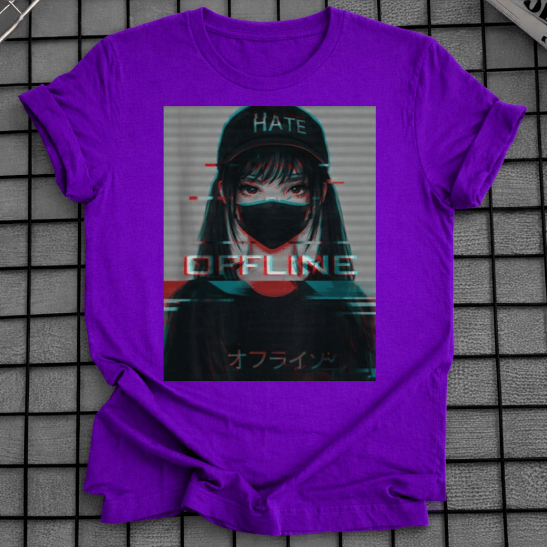 ANIME MASKIERTES MÄDCHEN T-SHIRT