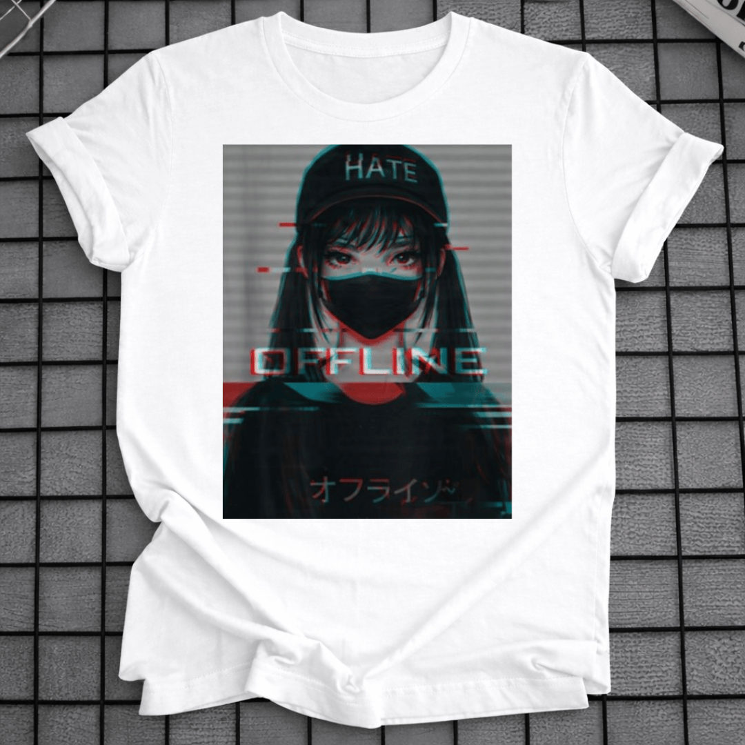 ANIME MASKIERTES MÄDCHEN T-SHIRT