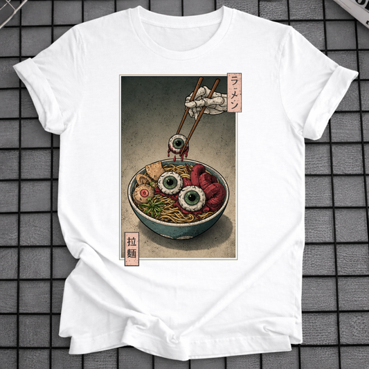 CREEPY JAPANESE HORROR NOODLE T-SHIRT