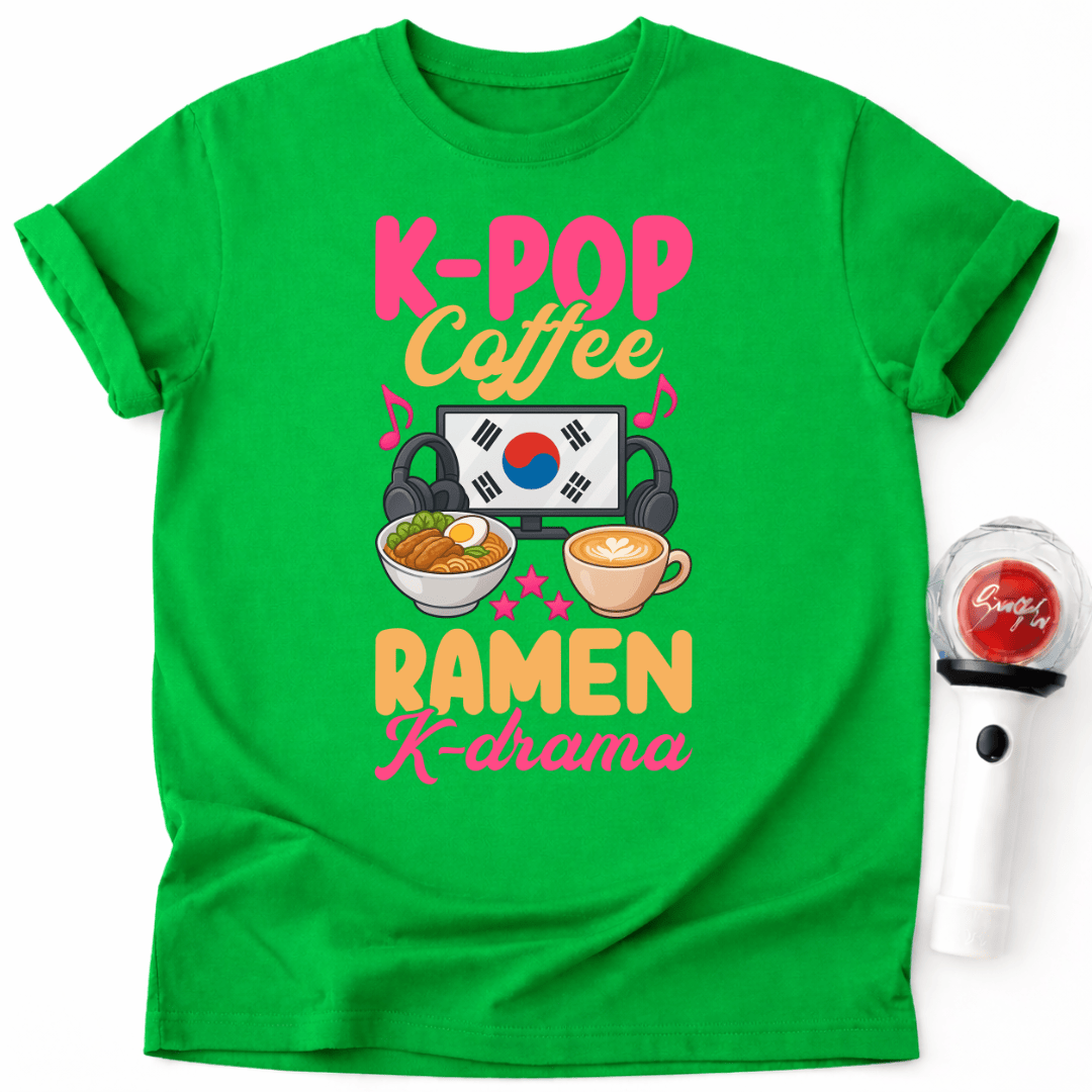 K-POP KAFFEE RAMEN K-DRAMA T-SHIRT