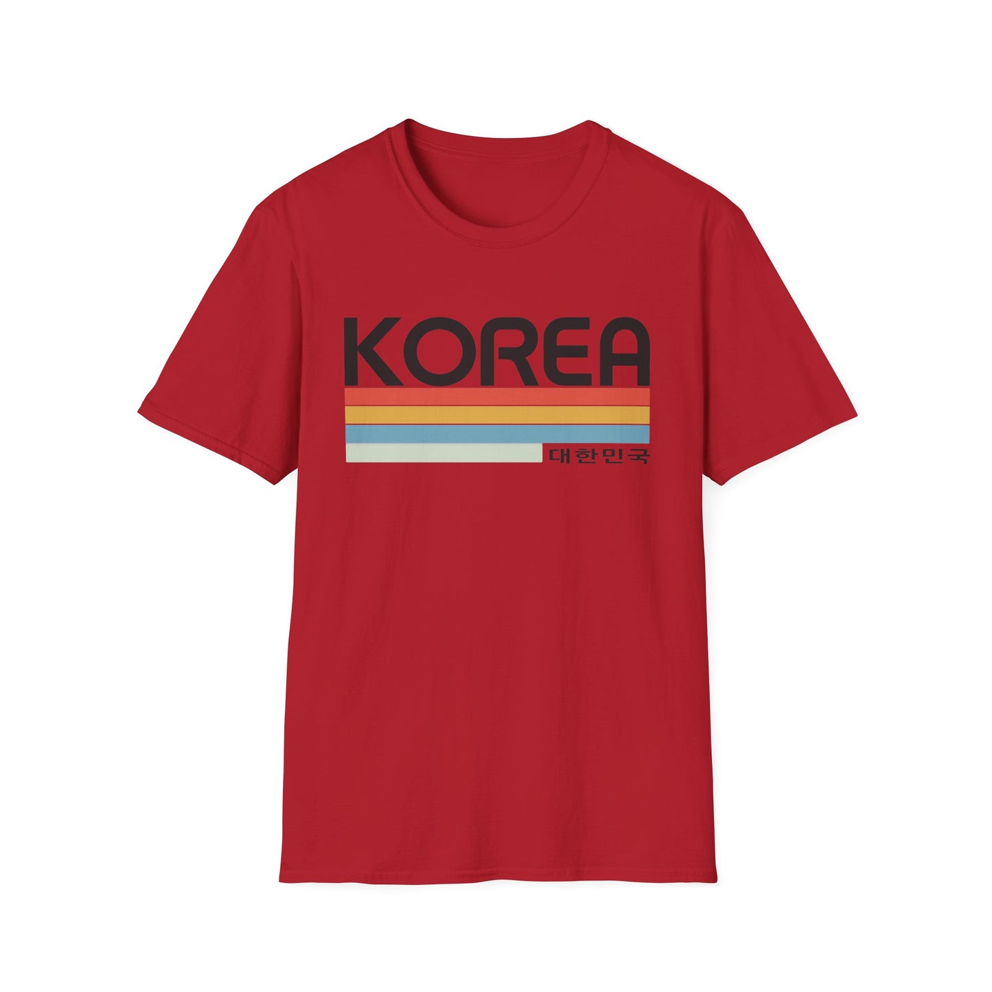 Korea Retro Stripe T-Shirt — 대한민국 Vintage Travel Tee