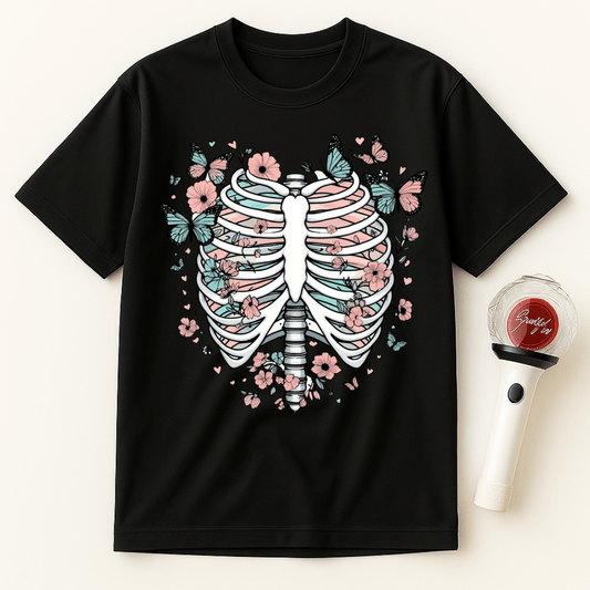 PASTEL GOTH RIB CAGE UNISEX T-SHIRT