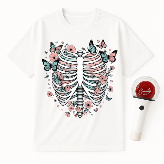 PASTEL GOTH RIB CAGE UNISEX T-SHIRT